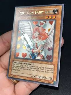 Injection Fairy Lily LOD-100 Unlimited Secret Rare Konami 2003 Yugioh Card NM - Image 2