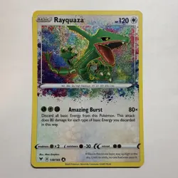 Pokemon TCG Vivid Voltage Rayquaza 138/185 Amazing Rare Holo Card NM - Image 1