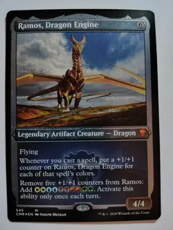 NM Foil Ramos, Dragon Engine Etched Commander Legends - MTG Magic - Image 1