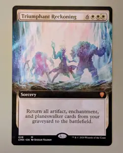 Triumphant Reckoning (Extended Art) - Commander Legends #628 Mythic - Near Mint - Image 1