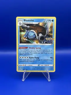 Pokemon Go Blastoise 17/78 Holo Rare - Image 1