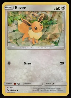 Eevee 155/214 Cracked Ice Promo Let's Play Pikachu Pokemon - Image 1