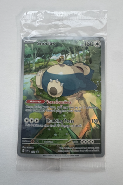 SEALED Pokemon Snorlax SVP 051 Scarlet & Violet 151 Holo Black Star Promo NM - Image 1