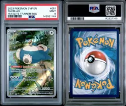 PSA 9 MINT 2023 POKEMON SVP EN-SV BLACK STAR PROMO #051 SNORLAX 151 ETB - Image 3