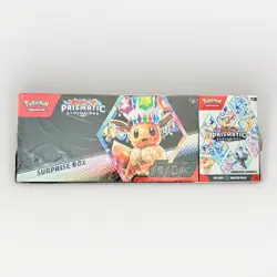 POKEMON SAMS CLUB PRISMATIC EVOLUTIONS SUPRISE BOX & BOOSTER BUNDLE SEALED PACKS - Image 1