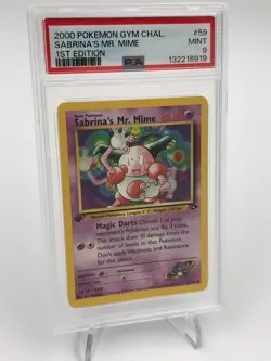 POKEMON 2000 GYM CHALLENGE Card SABRINA'S MR. MINE #59 1st EDITION grade PSA 9 - Image 5