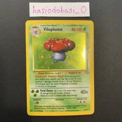 Pokemon Vileplume 15/64 Jungle Holo Rare Unlimited MP Condition - Image 1