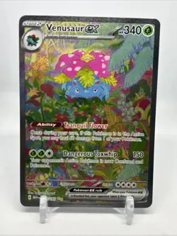 Pokemon TCG Scarlet & Violet Venusaur EX 198/165 Special Illustration Rare NM - Image 1
