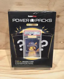 GameStop Power Pack Series 2 Box - PSA Slab & 2 Booster Packs - Pokemon NEW - Image 1