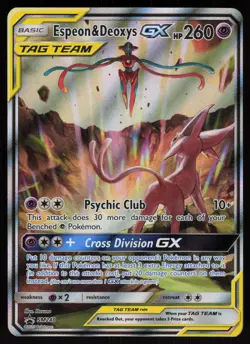 Espeon & Deoxys GX SM240 Promo SM Black Star Promos Pokemon - Image 1