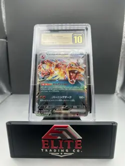 🔥Pokemon Charizard ex 2023 JPN Ruler of the Black Flame 066/108 CGC PRISTINE 10 - Image 4