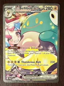 2025 Pokemon Journey Together Iono’s Bellibolt 183 Special Illustration Rare - Image 1