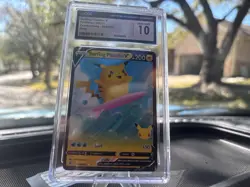Pokemon Surfing Pikachu V 2021 Celebrations 008/025 Holo CGC 10 - Image 2