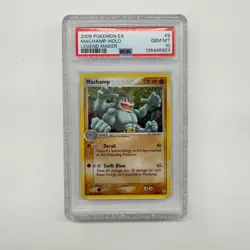 2006 Pokemon Machamp Holo EX Legend Maker #9 PSA 10 Gem Mint POP 43 - Image 1