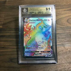 2020 Pokemon SWSH Champion's Path #74 Charizard Vmax BGS 9.5 GEM MINT - Image 1