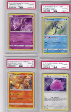 PSA 10 Pokemon Detective Pikachu Charizard Greninja Ditto Mewtwo Silver Star - Image 1