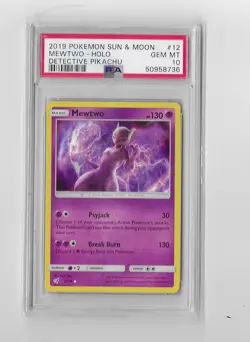 PSA 10 Pokemon Detective Pikachu Charizard Greninja Ditto Mewtwo Silver Star - Image 4