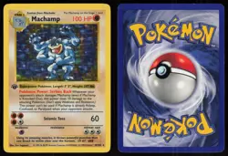 Machamp 8/102 Shadowless Holo Rare Base Set 1st Edition Pokemon - Image 3