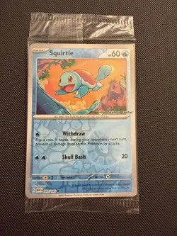 Pokemon Center Stamped Reverse Holo Squirtle Promo 007/165 Pokemon 151 Sealed - Image 1