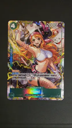 One Piece Nami OP14-031 Alt Art SR The Azure Sea’s Seven English NM Pack Fresh - Image 1