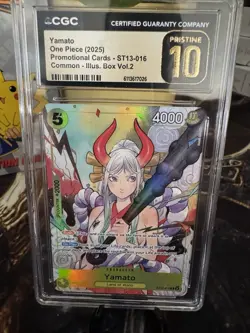 2025 Yamato Illustration Box VOL 2 Promo ST13 One Piece Pristine Grade 10 No PSA - Image 2