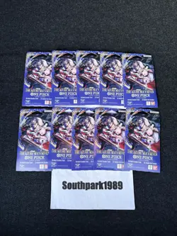 Lot Of 10x One Piece Op14-EB04 The Azure Sea Seven Single Sleeved Pack Sealed 🔥 - Image 1
