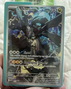 N's Zekrom 031 MEP Promo Holo Pokemon TCG Dragon Basic 130 HP Card Stock - Image 1