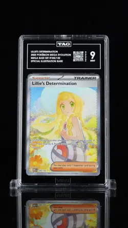 Lillies Determination 184/132 SIR Mega Evolution Pokemon Card TAG 9 - Image 1
