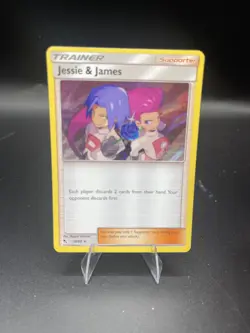 (NM) Jessie & James 58/68 Holo Rare 2019 Hidden Fates Pokemon Card - Image 1