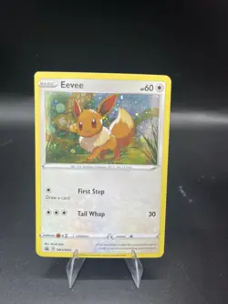 (LP) Eevee SWSH095 Black Star Promo Pokemon TCG Card 2020 Holo Rare SEE PICS - Image 1