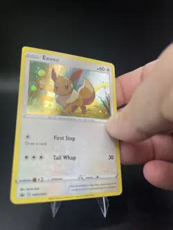 (LP) Eevee SWSH095 Black Star Promo Pokemon TCG Card 2020 Holo Rare SEE PICS - Image 3