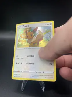 (LP) Eevee SWSH095 Black Star Promo Pokemon TCG Card 2020 Holo Rare SEE PICS - Image 4