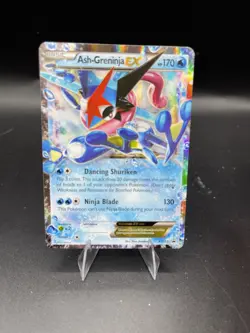 (LP) Ash-Greninja EX XY133 Pokemon Card Black Star Promo - Image 1