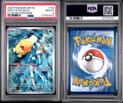 Pokemon TCG Misty's Psyduck Destined Rivals 193/182 PSA8 Near Mint Card Rare LP - Image 3
