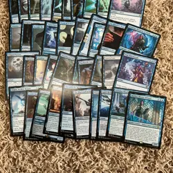 Magic the Gathering 50 Blue Rare Card Lot - Image 3