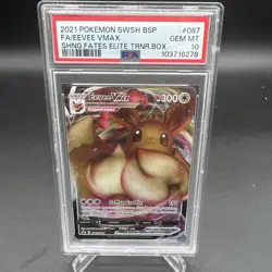 2021 POKEMON CARD EEVEE VMAX #87 FULL ART SWSH PROMO GEM MINT PSA 10 - Image 1