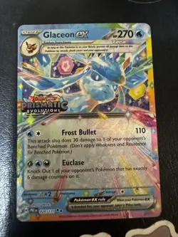 Glaceon ex - (Prismatic Evolutions Stamp) 026/131 Miscellaneous Cards & Products - Image 1