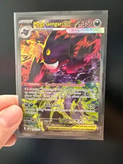 mega gengar ex SIR Secret Rare Ascended Heroes PACK FRESH Pokemon Card 284/217 - Image 1