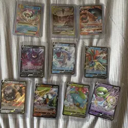 Pokemon TCG Foil Lot V GX EX Tag Team 10 Cards Steelix Venusaur Gardevoir Lapras - Image 1