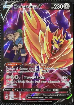 Zamazenta V TG22/TG30 Swsh10: Astral Radiance Trainer Gallery Holo Pokemon Card - Image 1