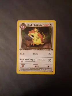 Pokemon Card Dark Raticate 1st Edition 51/82 Team Rocket 2000 TCG WOTC Vintage - Image 1