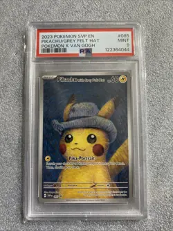 Pikachu with Grey Felt Hat 085 Sv: Scarlet & Violet Promo Card, PSA 9 - Image 1