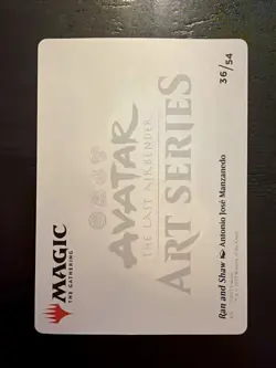 Ran and Shaw Art Card S Art Series: Avatar: The Last Airbender 36 NM - Image 2
