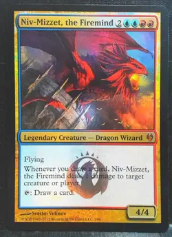 Niv Mizzet the Firemind Foil 1/90 NEAR MINT Izzet Vs Golgari Duel - Image 1