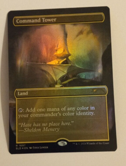 Command Tower FOIL NM/M Secret Lair Sheldon's Spellbook MTG Magic the Gathering - Image 1