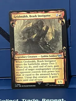 MTG Lord of the Rings Grishnakh, Brash Instigator (Showcase Scrolls) - Image 1