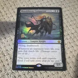 Magic: The Gathering Bloodthirsty Conqueror Creature Black Rare Foil 2024 - Image 1