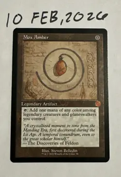 Mox Amber (Schematic) The Brothers' War: Retro Frame Artifacts Regular - Image 1