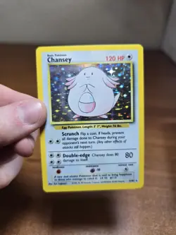 POKEMON TCG 1999 CHANSEY 3/102 BASE SET HOLO RARE EN - LP/MP - Image 1