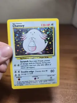 POKEMON TCG 1999 CHANSEY 3/102 BASE SET HOLO RARE EN - LP/MP - Image 2